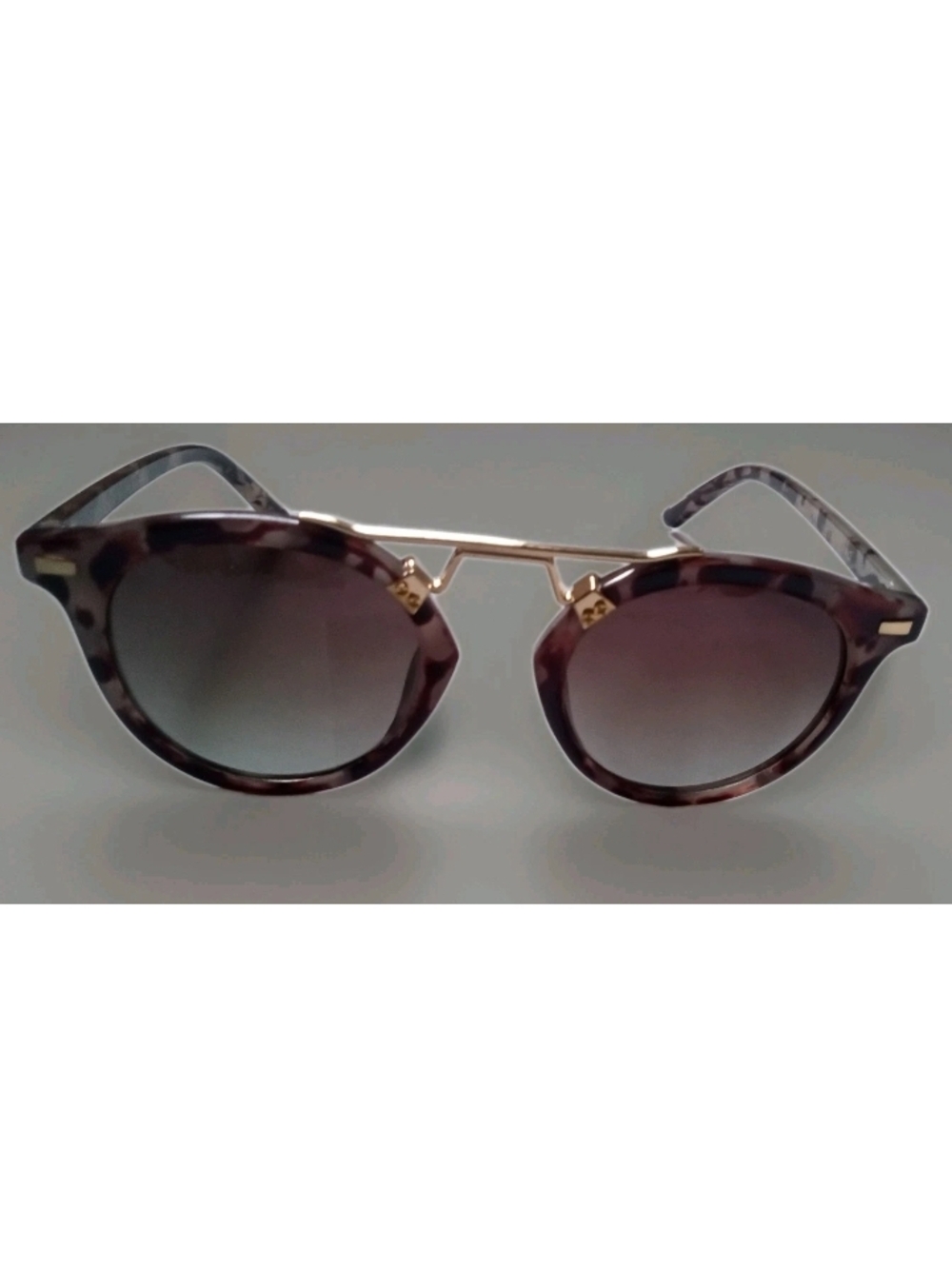 WMP S 47 25-139 1000 CRMBRW Sunglasses Tortoise Frame Metal Rim Wear Me Pro